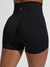 Ribbed Seamless Scrunch Short - Onyx Black Image 0