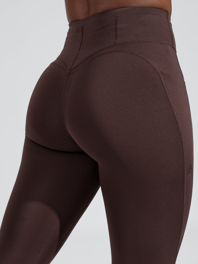 BuffBunny, Pants & Jumpsuits, Dupe Buff Bunny Siren Legging Dupe With  Pockets Football Brown Xs 25 Inseam