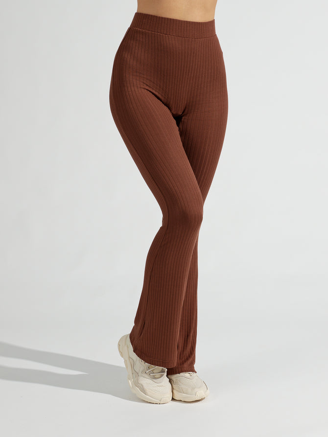 Shop Year of Ours Ribbed Flare Leggings