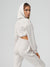 Luxe Bolero Hoodie - Eggshell Image 5