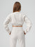 Luxe Long Sleeve Crop - Eggshell Image 3