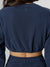 Cloud Long Sleeve Crop - Navy Image 5