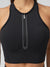 Courtside Zip Crop - Onyx Black Image 8