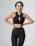 Sphynx Ribbed Sports Bra - Onyx Black Image 20