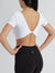 AirKnit Reversible Crop - White Image 7