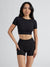 AirKnit Reversible Crop - Onyx Black Image 9