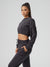 Luxe Long Sleeve Crop - Black Image 1