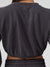 Luxe Long Sleeve Crop - Black Image 3