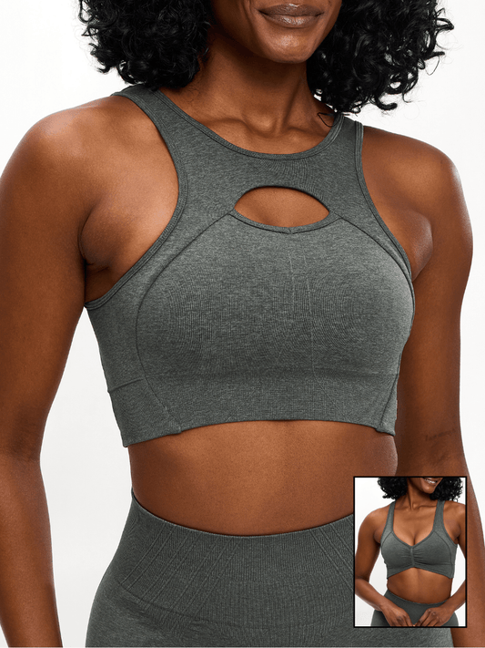 Form Reversible Seamless Sports Bra - Shadow Sage