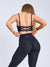 Ivy Wrap Sports Bra - Black Pinstripe Image 5