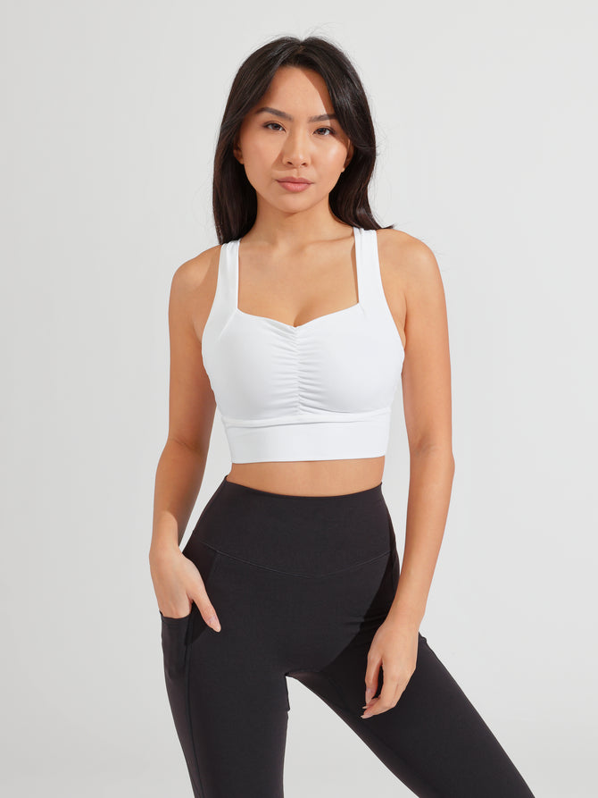 Bloom Sports Bra - White Image 2