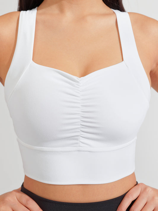 Bloom Sports Bra - White