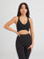 Candy Wrap Sports Bra - Onyx Black Image 3