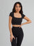 Butter Crop Top - Onyx Black Image 3