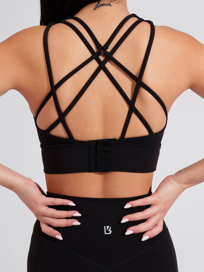BuffBunny Lace Up Sports Bras for Women